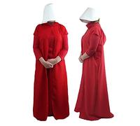 The Dragons Den Handmaids June/Offred Robes, Snood & Walking Angel Wings Hood TV Series Fancy Dress Costume [12-16 One Size]
