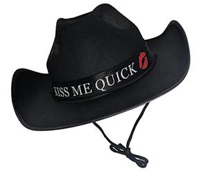 The Dragons Den Kiss Me Quick Hat Blackpool Great British Seaside Novelty Cowboy Hat [One Size]