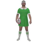 The Dragons Den Mens Green Rugby Dress All Nations Sports Supporter Funny Stag Party Fancy Dress L/XL