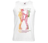 The Dragons Den Mens Vicious Pistol Punk Rock Gay Cowboy White Unisex Vest Top [XXL]