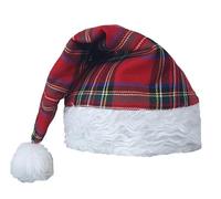 The Dragons Den Royal Stewart Tartan Santa Hat Christmas Party Burns Night Hogmanay Novelty Hat [x6]