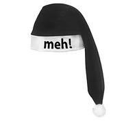 The Dragons Den Scrooge Santa Black & White Hat Meh! Not Impressed Alternative Christmas Grumpy Fancy Dress