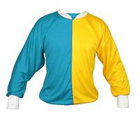 The Dragons Den Unisex One-Size Jockey Tops Fancy Dress Horse Racing Grand National [Turqouise/Yellow]