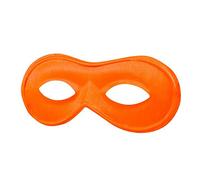 The Dragons Den Unisex UV Neon Orange Eye Mask Masquerade Superhero Fancy Dress Accessory [Orange]