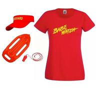 The Dragons Den Womens Babe Watch Bachelorette Party Hen Night Life Guard Fancy Dress [M]