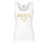 The Dragons Den Womens Bride to be Hen Party Night Lady Fit White Vest Top