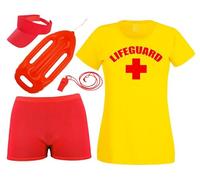 The Dragons Den Womenss Life Guard Seaside Hen Night Party Beach Emergency Services Fancy Dress Costume [XS]