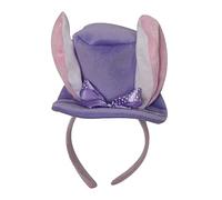 The Dragons Dens Fancy Dress Ltd Purple Mini Easter Top hat Fascinator Headband with Plush Bunny Ears