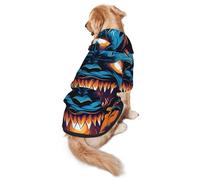 The Dragon's Roar Dog Hoodie for Medium and Large Dogs â€“ Soft Polyester Pet Clothes, Suitable for All Seasons