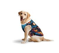 The Dragon's Roar Dog Pure Cotton Tshirts for Medium & Large Dogs,Breathable Stretchy Tank Top Sleeveless Vest Tee Shirt
