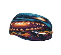 The Dragon's Roar Sports Sweatband, Unisex Headbands for Men and Women,Stretchy, Breathable, and Moisture-Wicking