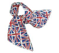The Dragpns Den Adults Union Jack Flag Neck Scarf Hair Tie United Kingdom UK Great Britain GB Supporters Fancy Dress [One Size]
