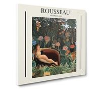 The Dream By Henri Rousseau Canvas Print | Gallery Wrapped 30mm Frame Wall Art | 20x20 inches | Ready to Hang | Classic Picture | Living Room Bedroom Lounge Office