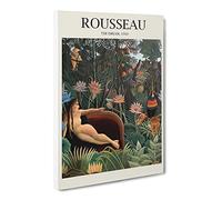 The Dream By Henri Rousseau Canvas Print | Gallery Wrapped 30mm Frame Wall Art | 30x20 inches | Ready to Hang | Classic Picture | Living Room Bedroom Lounge Office