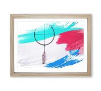 The Dream Catcher V2 Modern Framed Print | A2 Oak Framed Wall Art | Ready to Hang | Modern Nature Picture | Living Room Bedroom Lounge Office