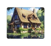 The Dream Comic House Durable Desk Mouse Pads, Anti-Slip Eco-Friendly Design for Gaming and Office Use.