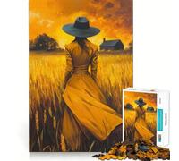 The Dreamer of The Fields Puzzles for Adults 1000 Pieces Brain Challenge Toy Calm Mind Clear Cut Art Collection Piece (38x26cm)