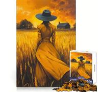 The Dreamer of The Fields Puzzles for Adults 1000 Pieces Brain Challenge Toy Calm Mind Clear Cut Art Collection Piece (38x26cm)