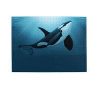 The Dreamer Orca,500 Pieces Puzzles for Adults-Wooden Jigsaw Puzzle for Adults Elderly