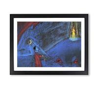 The Dreaming Boy Ii By Walter Gramatte Classic Painting Framed Print | A2 Black Framed Wall Art | Ready to Hang | Classic Historical Picture | Living Room Bedroom Lounge Office