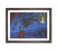 The Dreaming Boy Ii By Walter Gramatte Classic Painting Framed Print | A4 Walnut Framed Wall Art | Ready to Hang | Classic Historical Picture | Living Room Bedroom Lounge Office