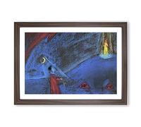 The Dreaming Boy Ii by Walter Gramatte Framed Print | A2 Walnut Framed Wall Art | Ready to Hang | Modern Nature Picture | Living Room Bedroom Lounge Office