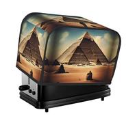 The Dreaming of the Pyramids of Khufu toaster cover is suitable for 2 small toaster covers with wide slots and comes with a storage pocket to meet diverse baking needs.