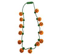 The Dreidel Company Halloween Necklace Light-Up Colorful Necklace, Costume Accessory, Spooky Party Favor, 25" Necklace, Single, Plastic, No Gemstone