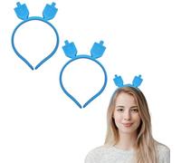 The Dreidel Company Hanukkah Headband, Light Up Flashing Dreidel, Glow In The Dark Decoration, Great For Hanukkah Party (6-Pack)