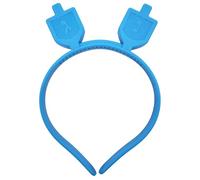 The Dreidel Company Hanukkah Headband, Light Up Flashing Dreidel, Glow In The Dark Decoration, Great For Hanukkah Party (4-Pack)