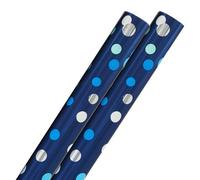 The Dreidel Company Hanukkah Theme Gift Wrap Design, Chanukah Roll 17.5" X 180" Inch Sheet Chanukah Wrapping Paper (Metallic Hanukkah Gifts 2-Pack)