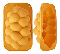 The Dreidel Company Silicone Challah Braid Bread Mold Bakeware, Perfect Kosher Challah Braided Baking Mold Pan, No Shaping Required - Medium (Single)