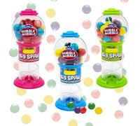 The Dreidel Company Spiral Fun Gumball Machine 5" Inches Tall, Assorted (6-Pack)