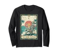 The Drink Package Tarot Card Skeleton Cruise Ship Long Sleeve T-Shirt
