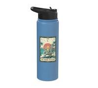 The Drink Package Tarot Card Skeleton Cruise Ship Stainless Steel Insulated Water Bottle