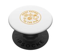 The Drinking Club with a Running Problem Hash House Harriers PopSockets Adhesive PopGrip