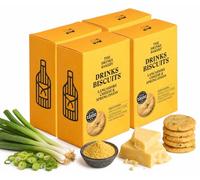 The Drinks Bakery Lancashire Cheese Biscuits 110g Posh Vegetarian Biscuits Savoury Snacks Crumbly British Flavour Sharing Artisan Crackers Drinks Pairing Treat