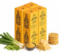 The Drinks Bakery Lancashire Cheese Biscuits 36g Posh Biscuits Savoury Snacks Crumbly British Flavour Artisan Crackers for Drinks Pairing Treat