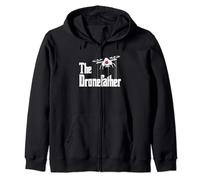 The Dronefather - Drone Pilot Quadcopter & Drones Zip Hoodie