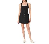 The Drop Amira Button Down Linen Mini Dress, Black, 4XL Plus