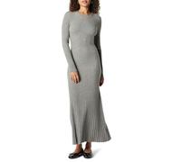 The Drop Ashlyn Ribbed Sweater Maxi Dress, Heather Grey, M