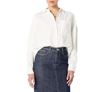 The Drop Avila Classic Linen Button Down Shirts, White, S