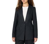 The Drop Blake Long Blazer, Black Linen, XL