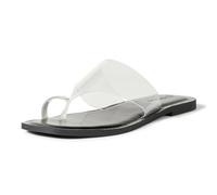 The Drop Camilla Wide Thong Sandal, Clear, 3.5 UK