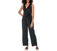 The Drop @Caralynmirand Sleeveless Wrap-Jumpsuit, Black, 4XL Plus