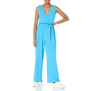 The Drop @Caralynmirand Sleeveless Wrap-Jumpsuit, Ocean Blue, S