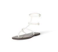 The Drop Casper Gladiator Thong Ankle Sandal Strap, Cream, 7.5 UK