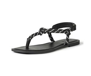 The Drop Charea Sandal, Black Rope, 7.5 UK