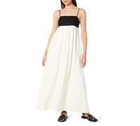 The Drop Colorblock Strappy Maxi Dress, Black/Ivory, XXS