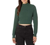 The Drop Ezra Cropped Mock Neck Sweater, Trek Green, 4XL Plus